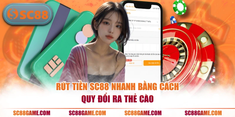 Rút tiền SC88 nhanh bằng cách quy đổi ra thẻ cào